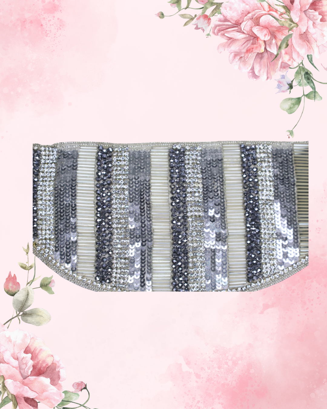 sequins envelope clutch